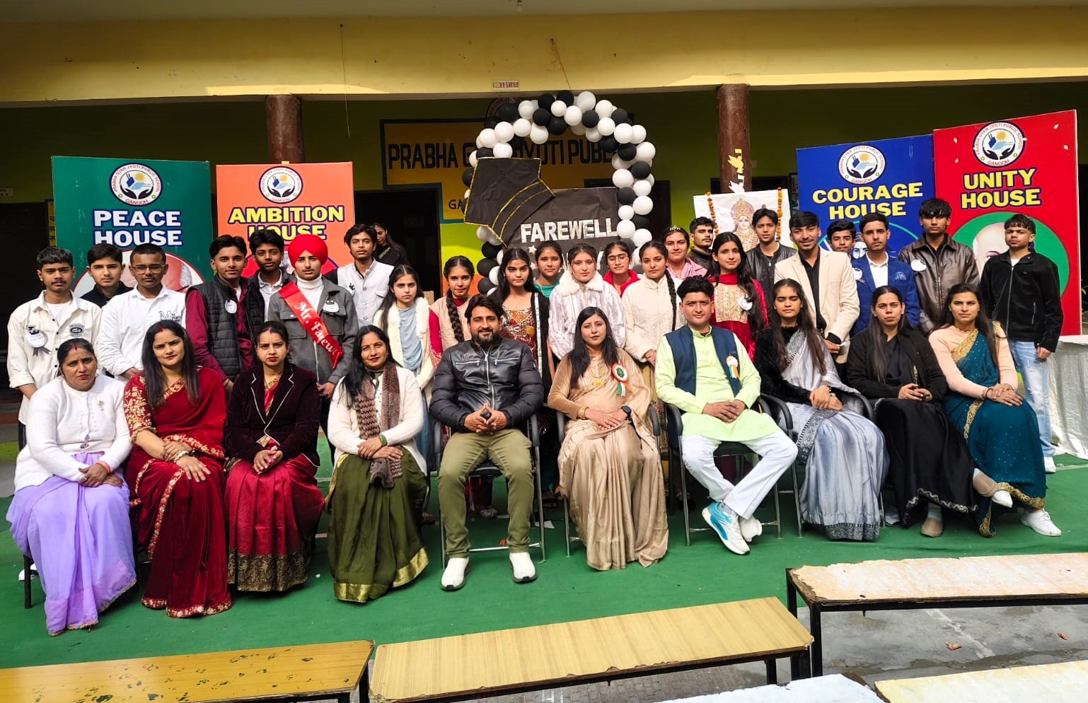 Farewell celebration with students and teachers
