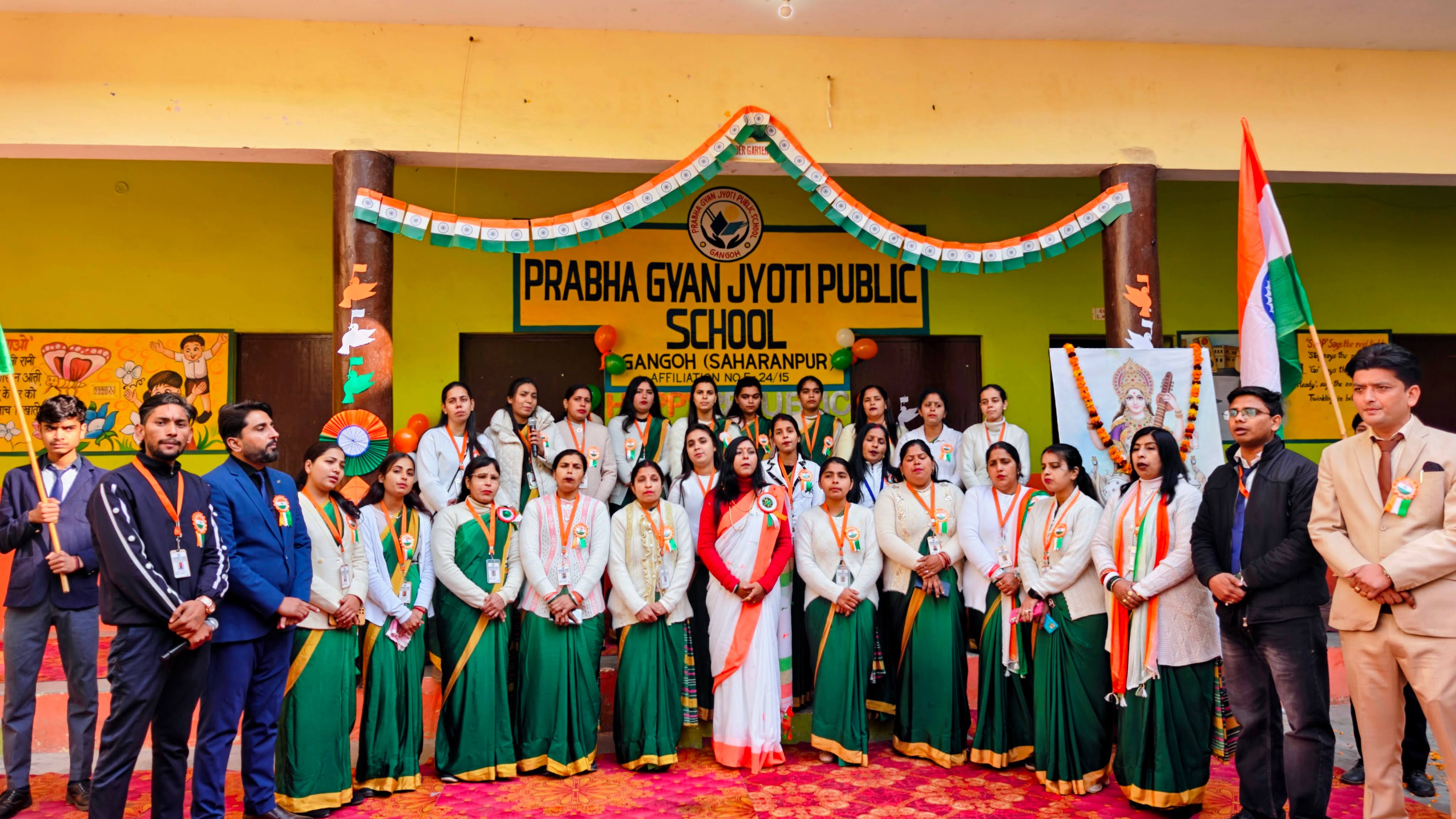Faculty members on Republic Day celebration